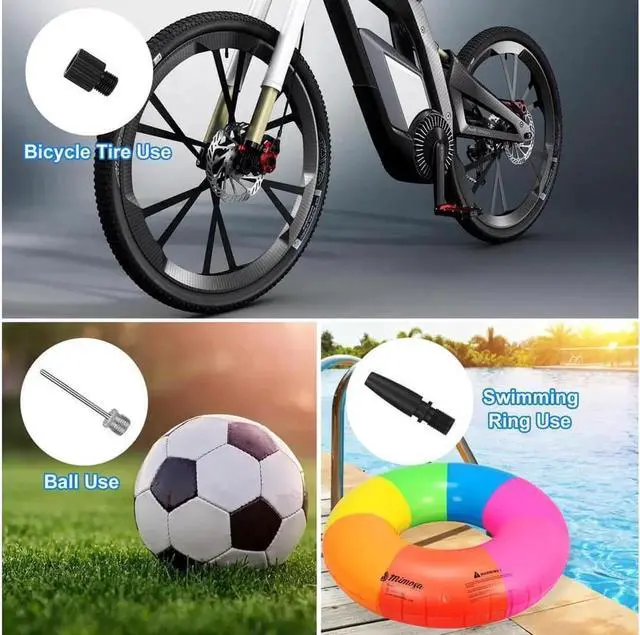Alt view image 5 of 7 - Portable Air Compressor Cordless Tire Inflator, Rechargeable Handheld 150 PSI Tire Inflator Car Air Pump with LED Flash Light, 4000mAh Battery, Auto Stop