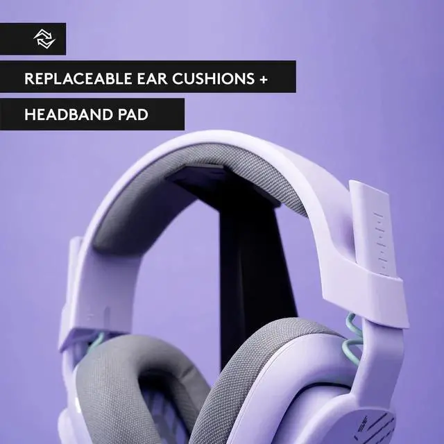 Alt view image 5 of 7 - A10 Gaming Headset Gen 2 Wired Headset - Over-Ear Gaming Headphones with flip-to-Mute Microphone, 32 mm Drivers, for Xbox Series X|S, Xbox One, Playstation 5/4, Nintendo Switch, PC, Mac - Lilac