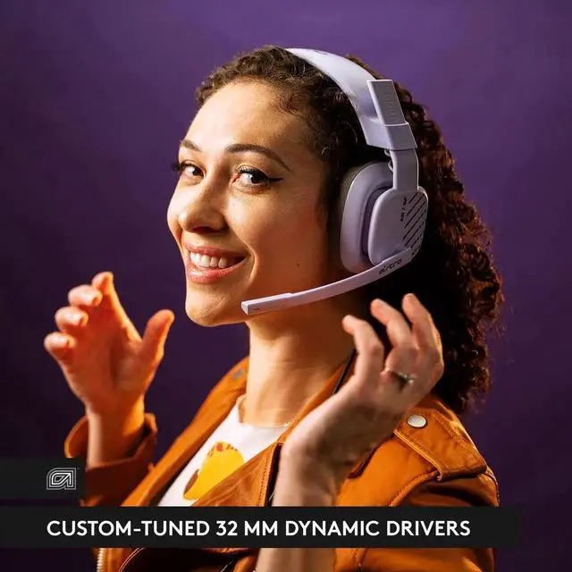 Alt view image 3 of 7 - A10 Gaming Headset Gen 2 Wired Headset - Over-Ear Gaming Headphones with flip-to-Mute Microphone, 32 mm Drivers, for Xbox Series X|S, Xbox One, Playstation 5/4, Nintendo Switch, PC, Mac - Lilac