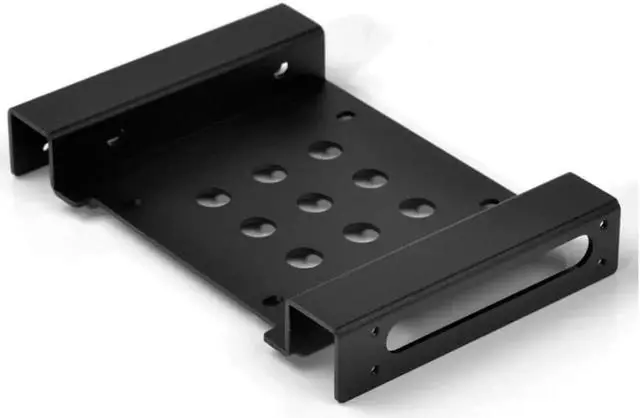 Alt view image 6 of 6 - Aluminum 2.5 " & 3.5 " SATA HDD SSD to 5.25 bracket adapter 2.5 to 5.25 or 3.5 to 5.25 hard drive bay converter mounting kit