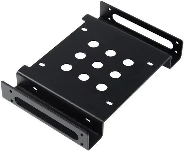 Alt view image 2 of 6 - Aluminum 2.5 " & 3.5 " SATA HDD SSD to 5.25 bracket adapter 2.5 to 5.25 or 3.5 to 5.25 hard drive bay converter mounting kit