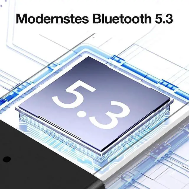 Alt view image 3 of 7 - USB Bluetooth 5.3 Adapter for PC Win11/10/8.1/8/7/XP/Vista, Bluetooth Dongle Receiver/Transmitter Support Multiple Device Connections: Headset, Mouse, Keyboard, Printer, Speaker