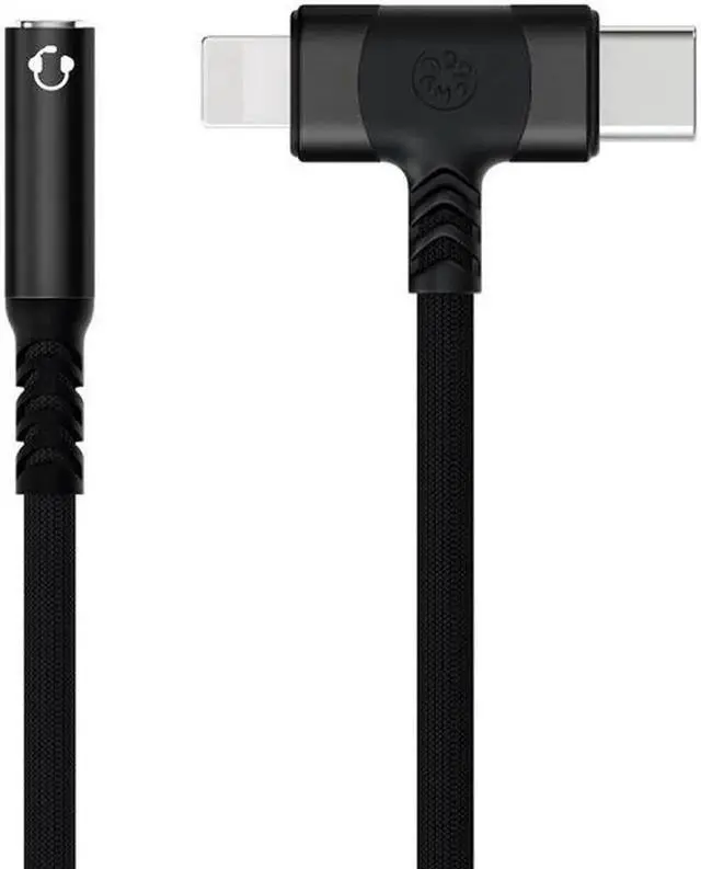 Main image of Lightning & USB-C to 3.5 mm Headphone Jack Adapter 2-IN-1 Headphone Adapter for iPhone Type C to 3.5mm Female Headphone Jack Adapter for ipad/iPhone 14/13/12/11/8/7/Samsung Galaxy/Pixel-MFI Certified