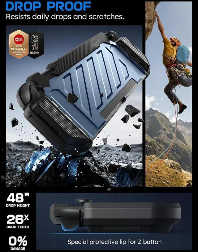 Alt view image 4 of 7 - SUPCASE for Nintendo Switch 2 Case 2025 (Unicorn Beetle Pro), [Military-Grade Protection] [Magnetic Joy Con Controllers Friendly] Dockable Integrated Cover Accessories for Nintendo Switch 2, Tilt