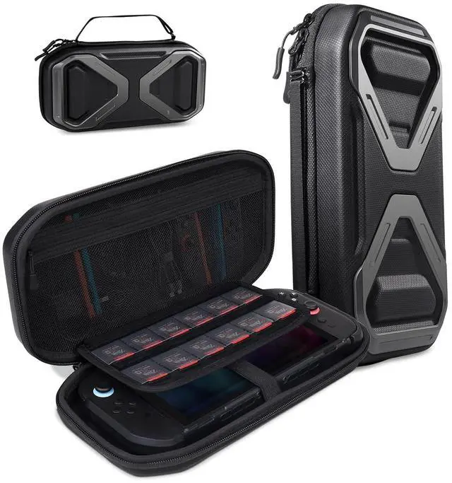 Main image of SUPCASE for Nintendo Switch 2 Carrying Case 2025, [12 Game Card Storage] [Military-Grade Protection] Spacious Portable Hard Shell Travel Bag for Nintendo Switch 2 Console & Accessories, Black