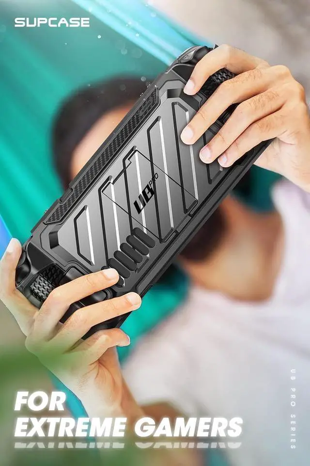 Alt view image 6 of 7 - SUPCASE Unicorn Beetle Pro Series Case for Steam Deck(2022) / Steam Deck OLED(2023), Rugged Slim Protective Case with Kickstand (Dark)