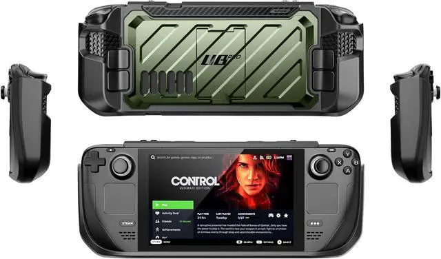 Alt view image 7 of 7 - SUPCASE Unicorn Beetle Pro Series Case for Steam Deck(2022) / Steam Deck OLED(2023), Rugged Slim Protective Case with Kickstand (Guldan)