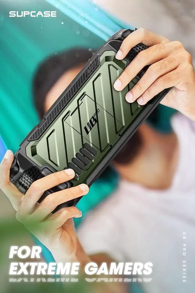 Alt view image 6 of 7 - SUPCASE Unicorn Beetle Pro Series Case for Steam Deck(2022) / Steam Deck OLED(2023), Rugged Slim Protective Case with Kickstand (Guldan)