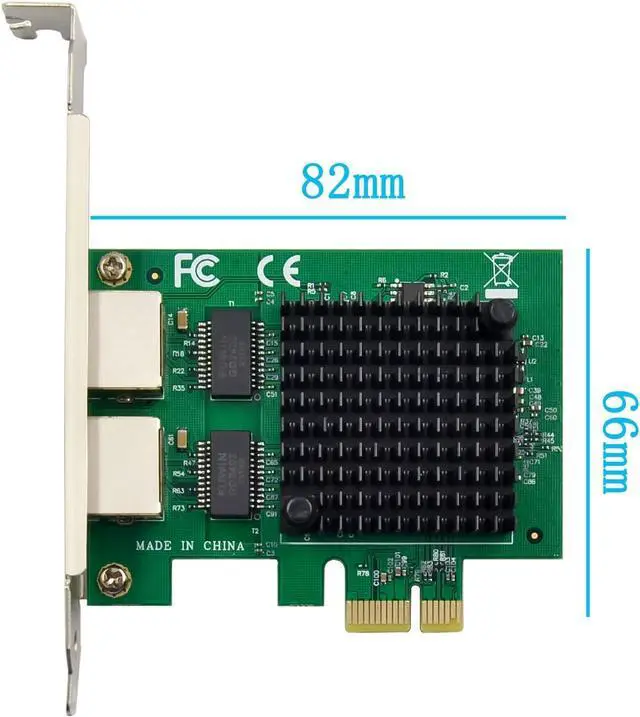 Alt view image 7 of 7 - GOLDENDISK Dual PCIe 3.1 2.5GBase-T Network Adapter with Intel I225-V / I226-V 2500/1000/100Mbps PCI Express Gigabit Ethernet NIC Card RJ45 LAN Controller for Windows 10/11 with Low Profile Bracket