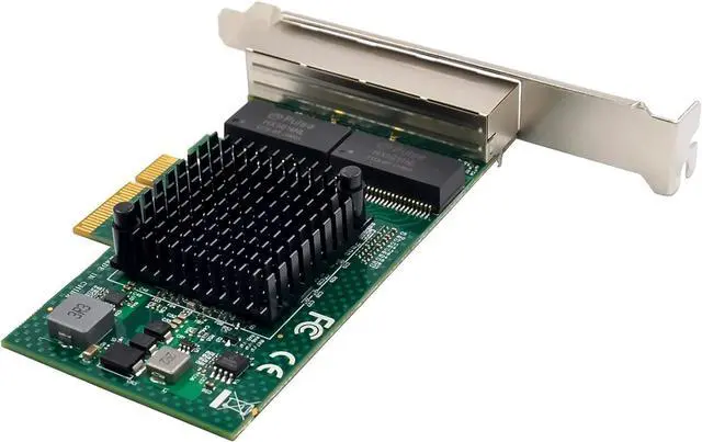 Alt view image 5 of 7 - Quad-Port PCIe Gigabit Ethernet Server Adapter with NetXtreme® BCM5719 Chipset PCI Express 1000M Network LAN Card for Windows Server Linux Ubuntu VMware (BCM5719-4P)