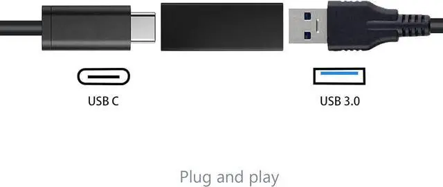 Alt view image 3 of 6 - 5 USB Female to C Female Adapter, 10GB-Usb3.1 to C Adapter Connector, Bi-Directional High Speed USB Extension Connector Support Charge & Data Sync