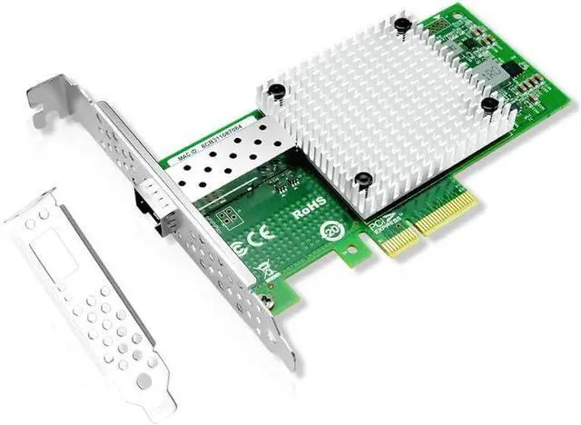 Main image of 10Gb SFP+ PCI-E Network Card NIC,Compare to Intel X520-DA1,with Intel 82599EN Chip,Single SFP+ Port,PCI Express X4,Ethernet Converged Network Adapter Support Windows Server/Linux/VMware