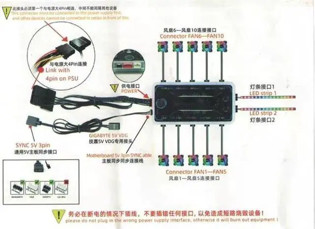 Alt view image 2 of 6 - RGB Series Case Fans 120mm with Remote Controller Fan Hub and Extension, Quiet Edition High Airflow Adjustable Colorful PC Case CPU Computer Cooling with Coolers, Radiators System (6pcs)