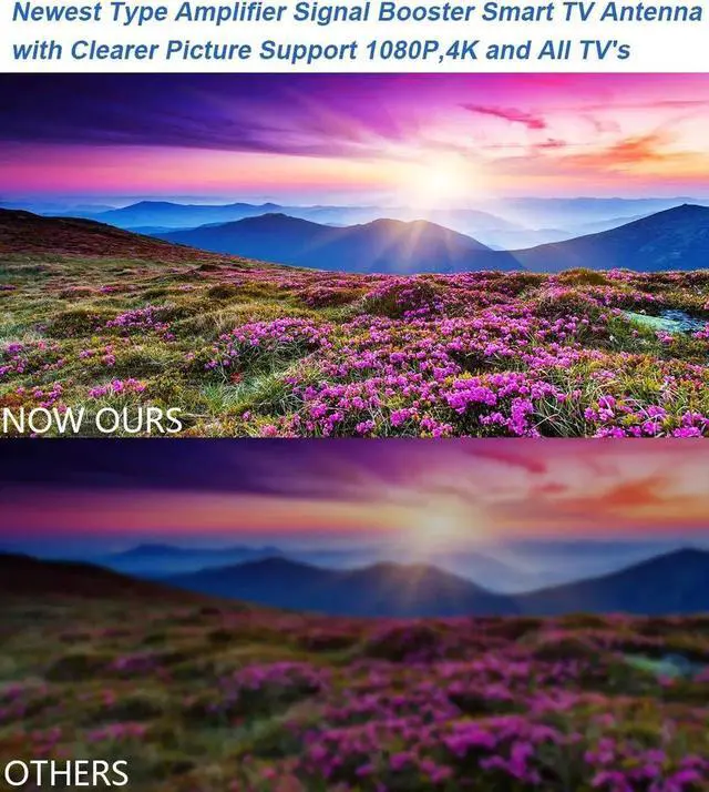 Alt view image 5 of 7 - 680+ Miles Range TV Antenna, Digital TV Antenna for Smart TV and Old TVs, Amplified HD Antenna for TV Indoor Outdoor with Amplifier and Signal Booster- 36ft Coax Cable - Support 4K 1080p