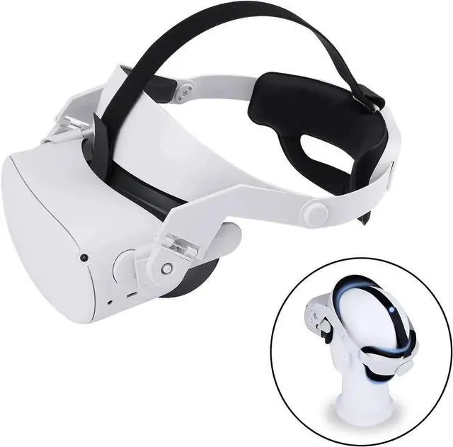 Main image of Oculus Quest 2 Head Strap, Adjustable Elite Strap for Oculus Quest 2, Replacement Oculus Quest 2 Head Strap for Enhanced Support and Reduce Head Pressure Comfortable Touch in VR