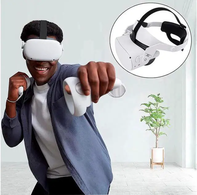 Alt view image 6 of 7 - Oculus Quest 2 Head Strap, Adjustable Elite Strap for Oculus Quest 2, Replacement Oculus Quest 2 Head Strap for Enhanced Support and Reduce Head Pressure Comfortable Touch in VR