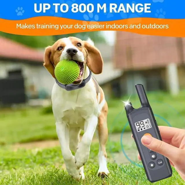 Alt view image 7 of 7 - Dog Training Collar, Rechargeable Shock Collar for Dogs with 3000ft Remote Range IP65 Waterproof Shock Collar w/3 Safe Training Modes, Beep, Vibration and Shock, Dog Collar for Small Medium Large Dogs