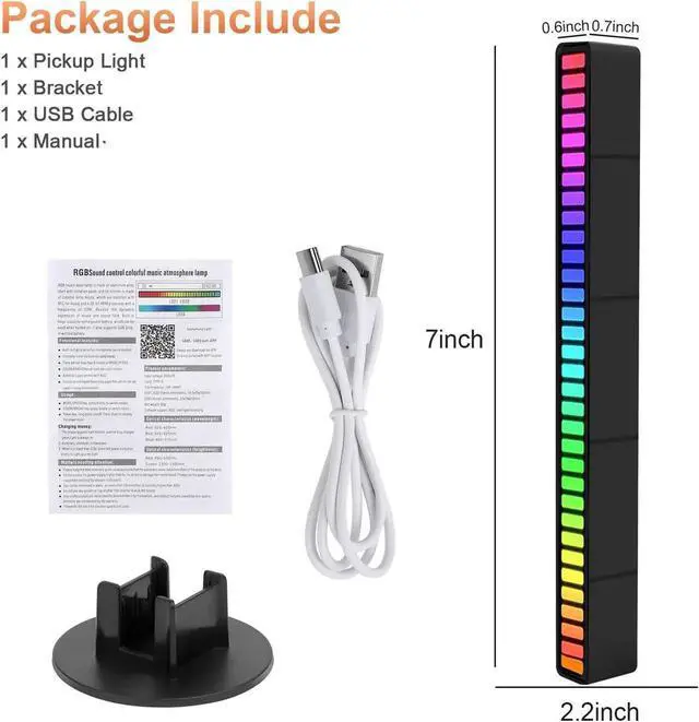 Alt view image 2 of 7 - Smart Light Bars, RGB IC Smart LED Lights 32 lamp Beads ARM chip with Various Scene Modes and Music Modes, Bluetooth Color Light Bar, With APP(2PCS)