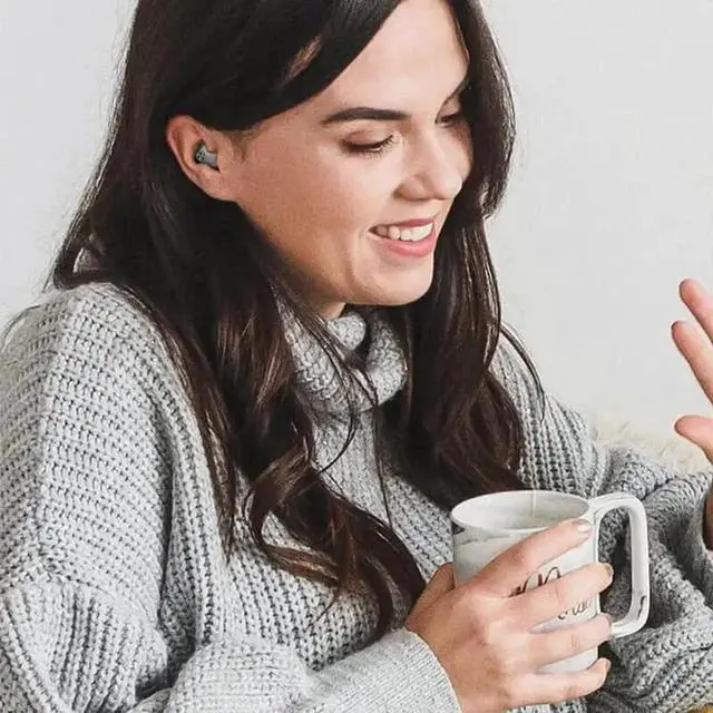 Alt view image 5 of 7 - Invisible Sleep Wireless Earphone IPX5 Waterproof, Wireless Earbuds Sense-Free to Wear Bluetooth 5.3 Headphones Touch Control with Wireless Charging Case, Double Noise Cancelling
