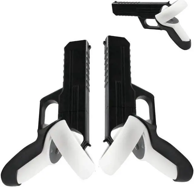 Main image of Pistol Grip for Oculus Quest 2 Controllers VR, Oculus 2 Gun Stock Accessories, Enhanced Shooting Gaming Experience, Best Gunstock, Compatible For Pistol Whip Operation (Black)