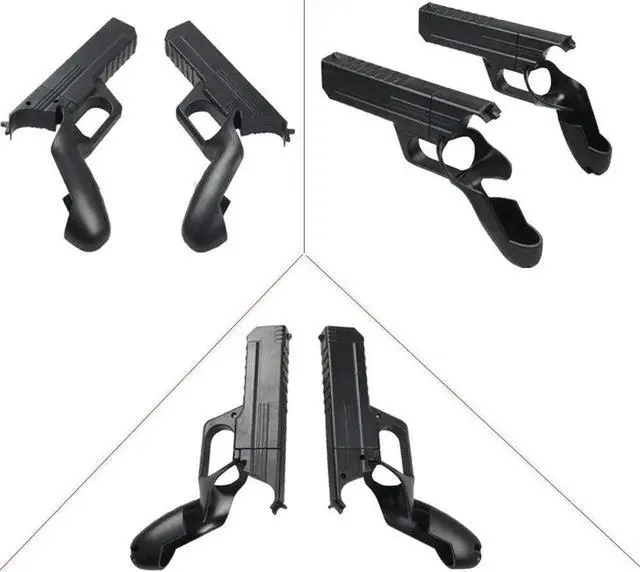 Alt view image 6 of 7 - Pistol Grip for Oculus Quest 2 Controllers VR, Oculus 2 Gun Stock Accessories, Enhanced Shooting Gaming Experience, Best Gunstock, Compatible For Pistol Whip Operation (Black)