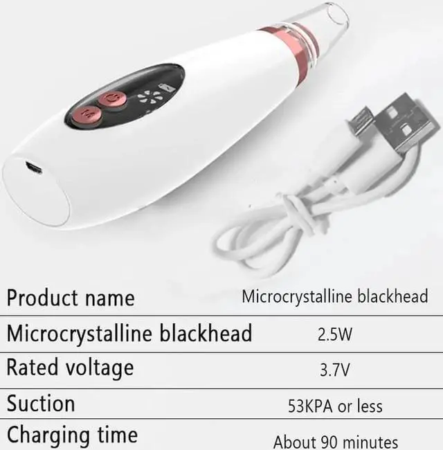 Alt view image 7 of 7 - 3 Speeds Electric Blackhead Remover Face Deep Pore Acne Skin Care Device Pimple Removal Vacuum Suction Facial Dirt Beauty Tool