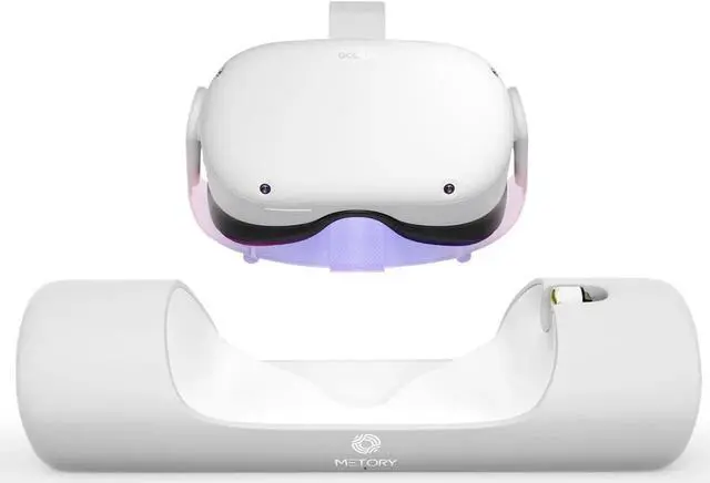 Alt view image 2 of 7 - METORY Charging Dock for Oculus Quest 2, Fast Charging Station with Magnetic Connector & USB C Charging Cable, Oculus Quest 2 Accessories