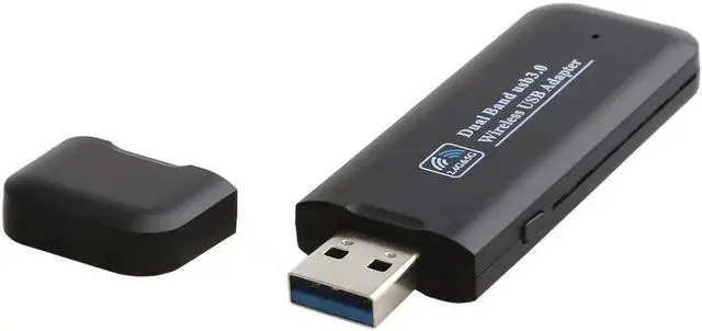 Alt view image 5 of 5 - 1200Mbps USB WiFi Network Adapter for Laptop, Desktop PC of Windows 10/8.1/8/7/XP, USB 3.0, AC1200 Dual Band 5GHz 867Mbps + 2.4GHz 300Mbps