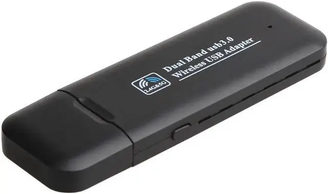 Alt view image 2 of 5 - 1200Mbps USB WiFi Network Adapter for Laptop, Desktop PC of Windows 10/8.1/8/7/XP, USB 3.0, AC1200 Dual Band 5GHz 867Mbps + 2.4GHz 300Mbps