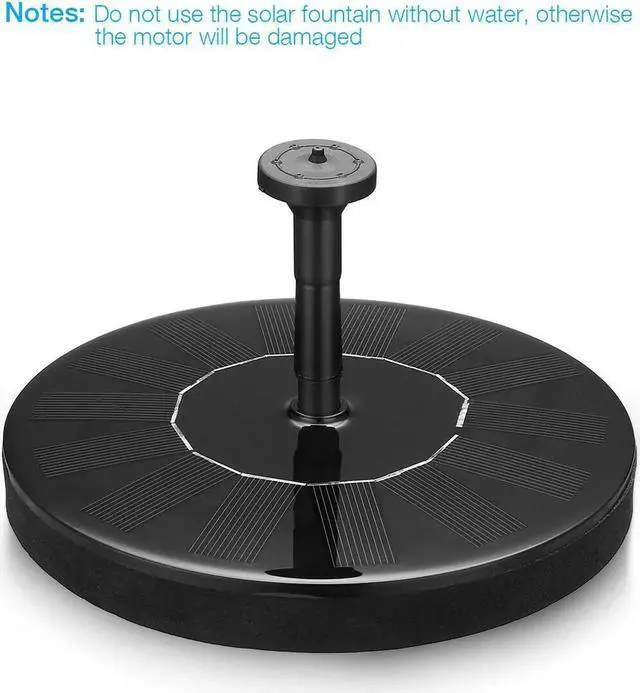 Alt view image 2 of 7 - Solar Powered Water Fountain Pump, Submersible Outdoor Water Fountain Panel Kit for Bird Bath,Small Pond,Pool,Garden and Lawn (1.5W)