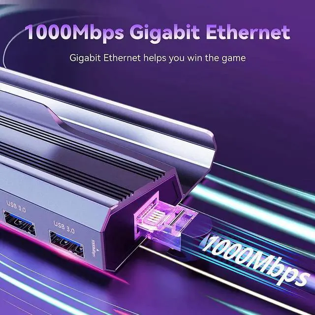 Alt view image 3 of 7 - Steam Deck Dock, JBCE 8 in 1 MST Steam Deck Docking Station with 4K@60Hz HDMI and DP,VGA Port,Gigabit Ethernet, 3 USB-A 3.0 and Full Speed Charging USB-C Port Compatible with Valve Steam Deck