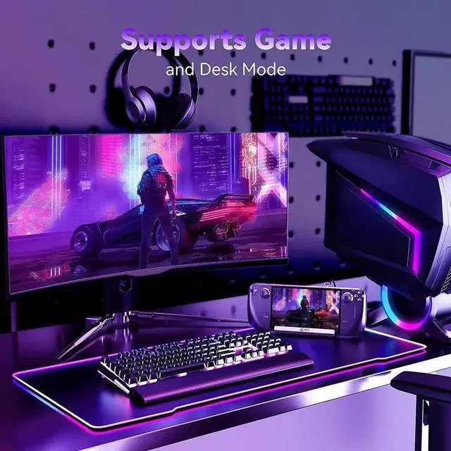 Alt view image 6 of 7 - Steam Deck Dock, JBCE 8 in 1 MST Steam Deck Docking Station with 4K@60Hz HDMI and DP,VGA Port,Gigabit Ethernet, 3 USB-A 3.0 and Full Speed Charging USB-C Port Compatible with Valve Steam Deck