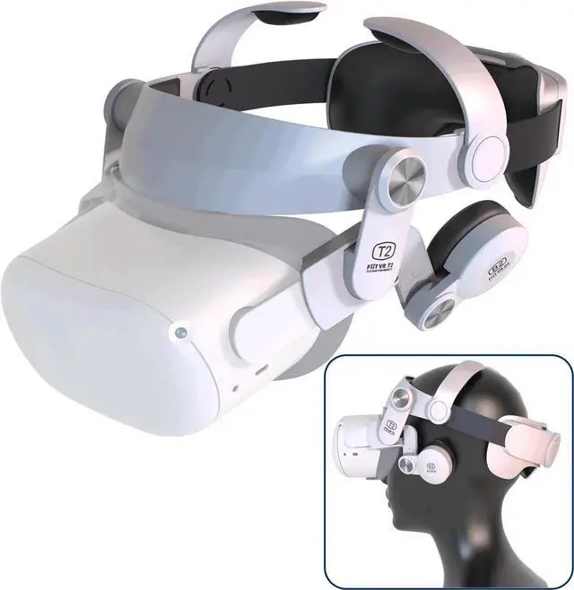 Main image of Oculus Quest 2 Head Strap and Sound earmuffs, Adjustable Elite Strap and A Enhancing Sound Solution for Oculus Quest 2, Enhanced Support and Reduce Head Pressure Comfortable Touch in VR