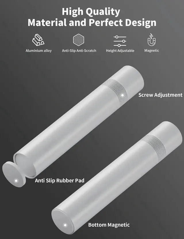 Alt view image 5 of 6 - Gaming GPU Support Bracket, Adjustable Height Graphics Card Support with Magnet and Non-Slip Sheet, GPU Sag Bracket for Universal Video Card, 49-80mm