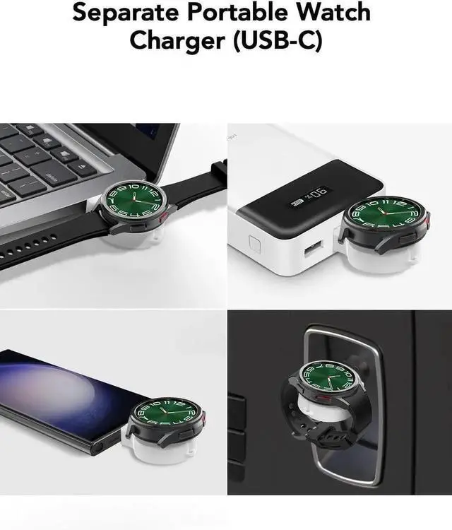 Alt view image 2 of 6 - 4 in 1 Wireless Charger with Alarm Clock Compatible for Galaxy Watch 7/Ultra/FE/6/5 Pro Galaxy S25/Ultra/S25+/S24/S23/Note 20/Z Flip 6/5 Fold 6/5 Galaxy Buds 3/2/Pro Multiple Devices Charging Station