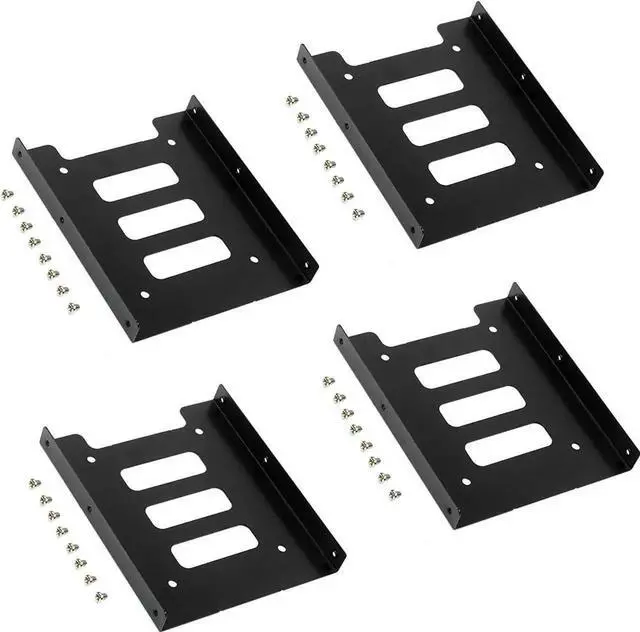 Main image of 2.5 to 3.5 inch SSD Mounting Bracket HDD Metal Adapter Dock Laptop Hard Drive Holder for 2.5" SSD HDD PC Computer Server (4PCS)