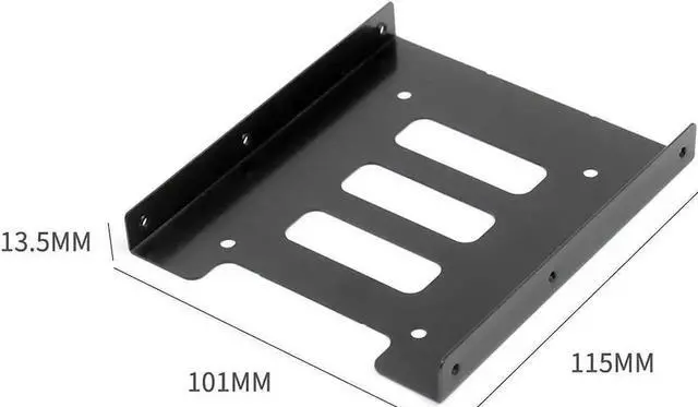 Alt view image 4 of 6 - 2.5 to 3.5 inch SSD Mounting Bracket HDD Metal Adapter Dock Laptop Hard Drive Holder for 2.5" SSD HDD PC Computer Server (4PCS)