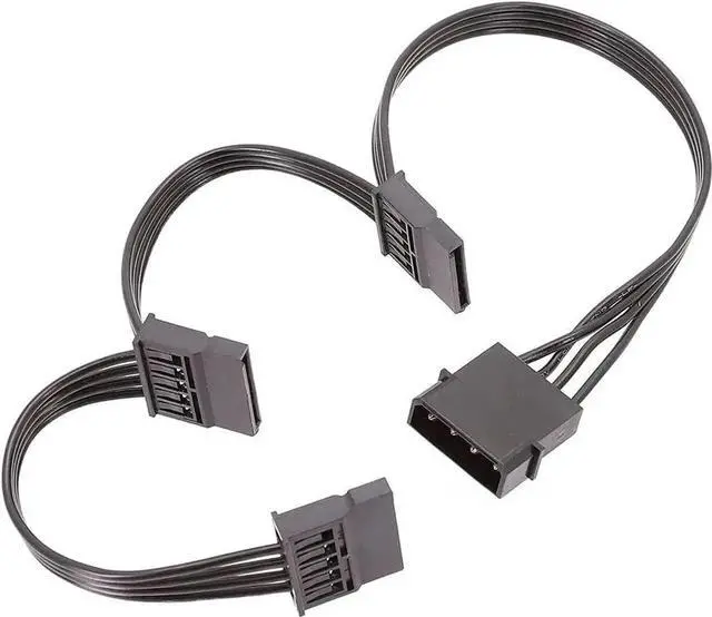 Alt view image 4 of 5 - 5" 3 x Optical Drive Bay to 4-Bay 3.5 Inch SATA SAS HDD Cage Rack Bracket Hard Drive Tray Caddy Adapter with SATA 3.0 Date Cable (W 4P to SATA Cable)