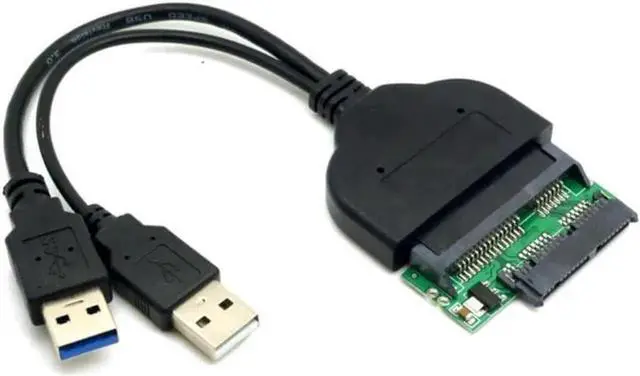 Alt view image 3 of 3 - USB 3.0 to SATA 22Pin & SATA to Micro SATA Adapter for 1.8" 2.5" Hard Disk Driver With Extral USB Power Cable USB 3.0 SATA Cable