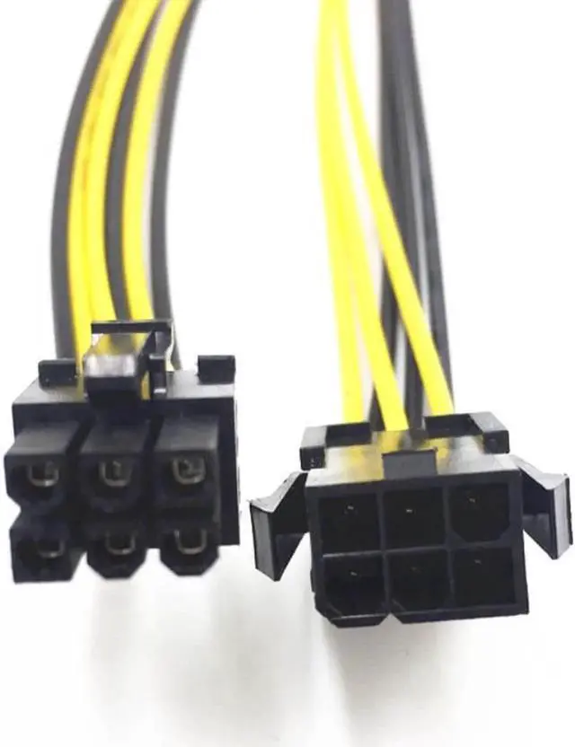 Alt view image 2 of 3 - PCIE 6Pin To 6Pin Power Supply Cable Graphics Card Power Extension Cable 6 Pin Connector Male To Female Power Adapter for Mining