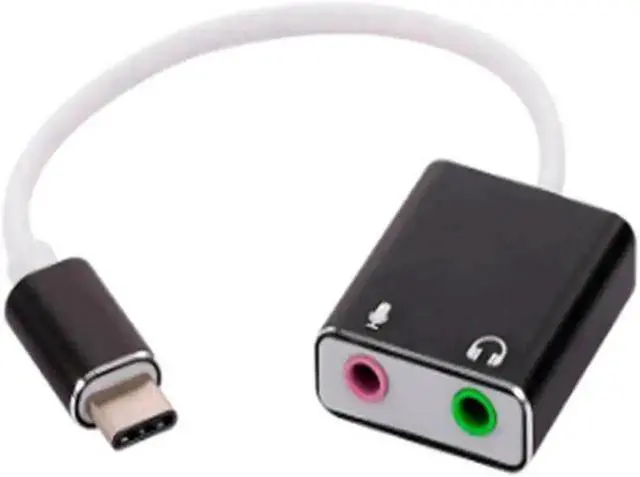 Alt view image 4 of 4 - 7.1 External USB Sound Card Type C / USB to 3.5mm Jack USB Audio Adapter Earphone Micphone for Macbook Computer Laptop PC