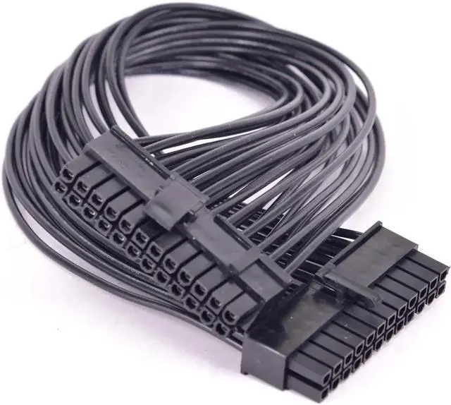 Alt view image 3 of 3 - 24pin to 20+4 Pin Port Power Supply Cable 24 Pin Male to 24Pin 20Pin Male ATX power adapter Cable