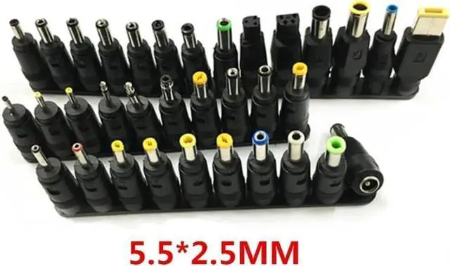 Main image of DC Power Adapter Kits Universal 5.5 mm x 2.1 mm DC AC Power Adapter Tips Connector For Lenovo Laptop Power Supply Plug Jack Sets