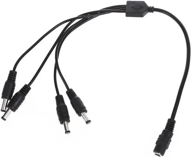 Alt view image 3 of 3 - 1 Socket to Plug 4 DC Splitter DC Power Cable DC Power Distribution 5.5 x 2.1 mm HOT