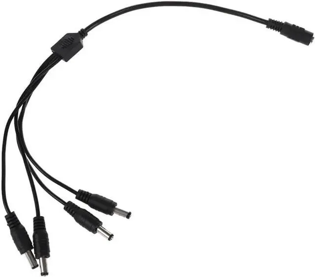 Main image of 1 Socket to Plug 4 DC Splitter DC Power Cable DC Power Distribution 5.5 x 2.1 mm HOT