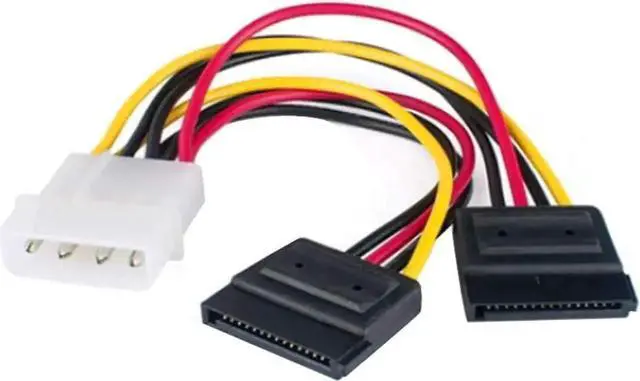 Alt view image 3 of 5 - 2-Bay 2.5 Inch to 3.5 Inch External HDD SSD Metal Mounting Kit Adapter Bracket with SATA Data Power Cables & Screws (w Black SATA Cable)