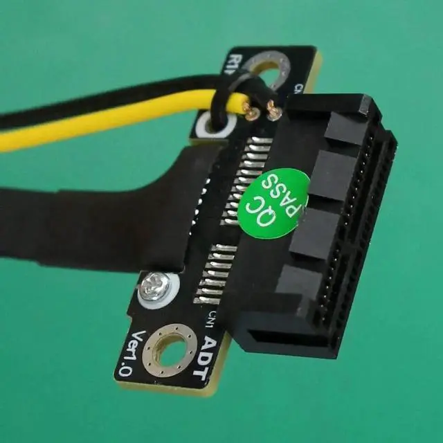 Alt view image 4 of 7 - M.2 A.E Key A+E to PCI-e 1x x1 Riser Extender Adapter Card Ribbon Gen3.0 Cable AE Key A E for PCIE 3.0 x1 x4 x16 M2 Card (15cm)