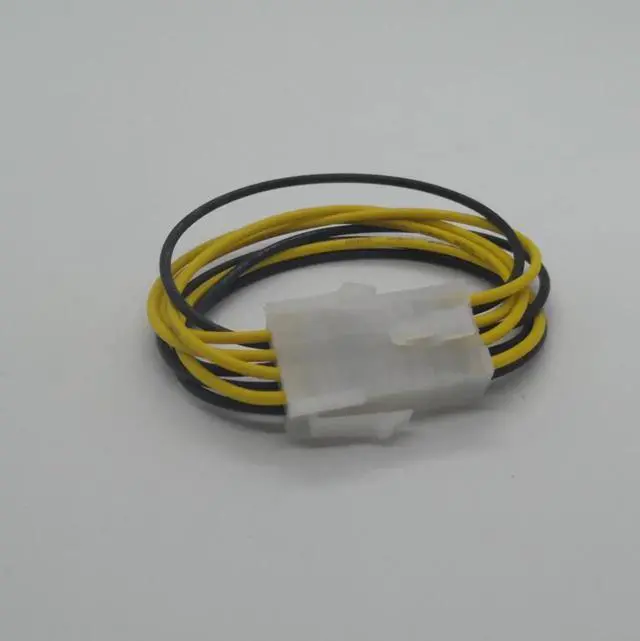 Alt view image 2 of 4 - 18CM power supply cable ATX 12V 8 pin male to 8pin female desktop computer CPU P8 extension cable cord PSU connector cord