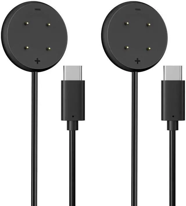 Main image of 2 Pack Charger Compatible for Google Pixel Watch 3, Pixel Watch 2, Fitbit Google Ace LTE Charger Cable, Fast Charging, Type C Port Magnetic Charging Smartwatch Cable 3.3ft/1M
