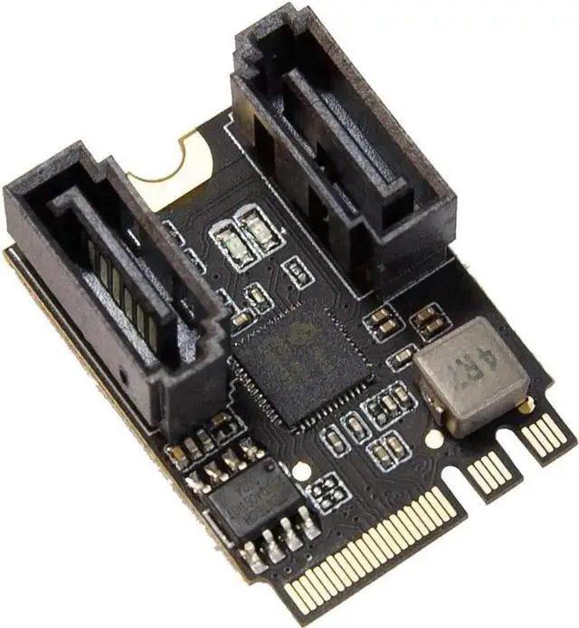 Main image of 2 Ports SATA III 6gb/s to M.2 NGFF A Key + E Key A+E Key 22x30 2230 mm JMicron JMB582